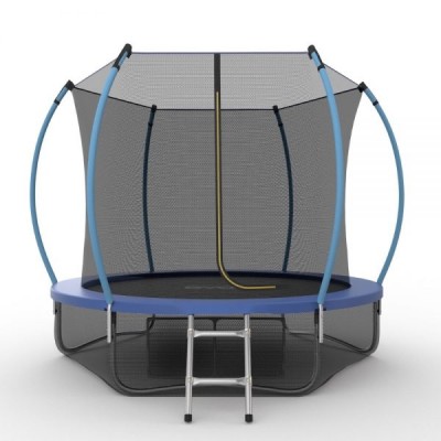 Фото EVO JUMP Internal 8ft (Blue) + Lower net. Батут с внутренней сеткой и лестницей, диаметр 8ft (синий) + нижняя сеть