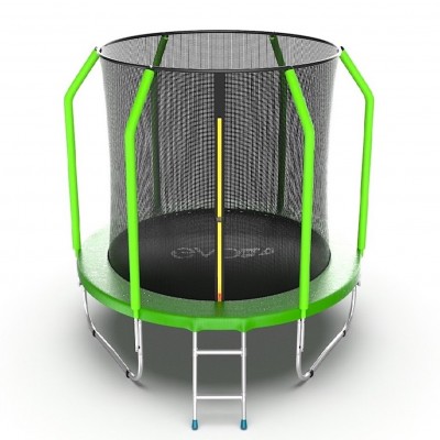 Фото EVO Jump Cosmo 6ft (Green) Батут с внутренней сеткой и лестницей, диаметр 6ft (зеленый)