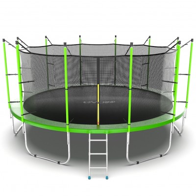 Фото EVO JUMP Internal 16ft (Green) Батут с внутренней сеткой и лестницей, диаметр 16ft (зеленый)